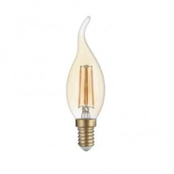 LED žárovka 4W COB Filament Golden Glass flame E14 400lm ULTRA TEPLÁ